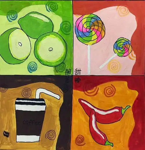 作业三批:色彩心理作业二批:综合构成——美丽校园作业一批:色彩混合