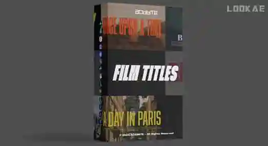 ae/pr/ps/fcpx/达芬奇模板-25组电影海报文字标题排版