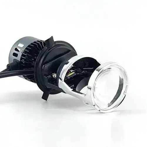 led远近光一体大灯超亮强光h4电动车内置鱼眼带透镜灯摩托车改装