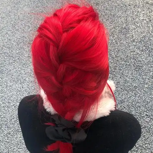 白无需褪色植物媚拉红酒红复古红自己在家染头发膏艳丽红头发9度黄选