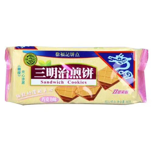 徐福记巧克力味三明治煎饼80g