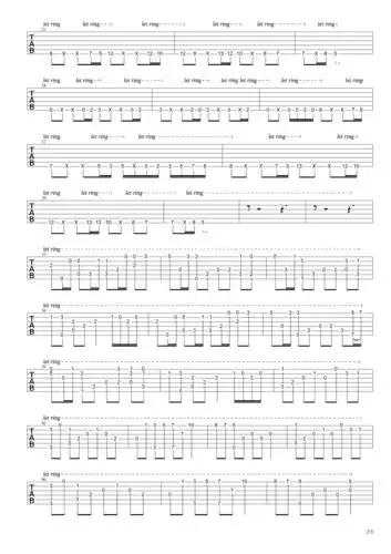《亡灵序曲吉他谱 电吉他指弹独奏谱》吉他谱