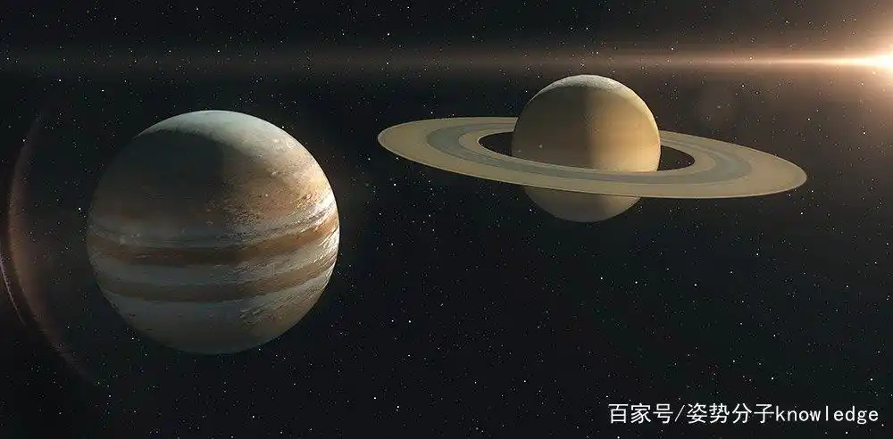 (图片说明:木星和土星)