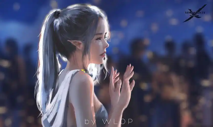 画师wlop女刺客战士等动漫人物插画作品wlop插画