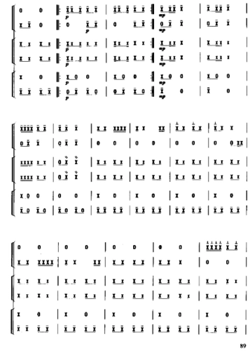 打击乐总谱《鸭子伴嘴》a4纸打印文挡