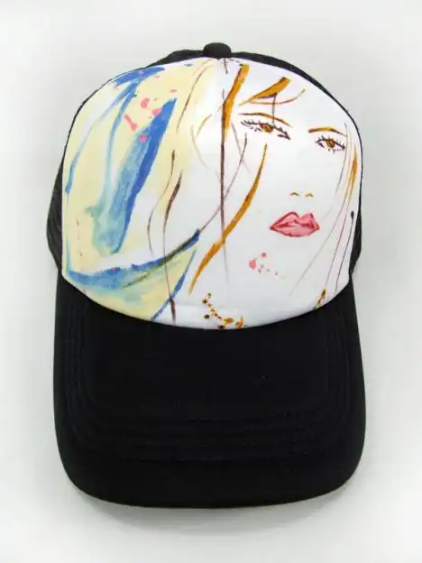 手绘鸭舌帽搭配图片