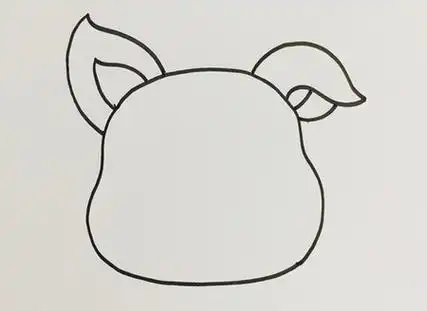 猪耳朵简笔画怎么画