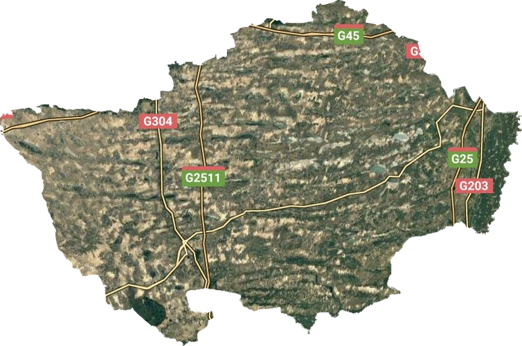 科尔沁左翼后旗高清卫星地图