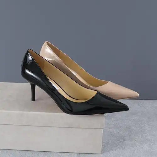 奢品纯原细高跟浅口女单鞋牛漆皮尖头正装经典款女鞋-阿里巴巴