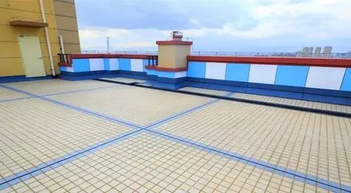 屋面真石漆色泽均匀,分隔清晰屋面工程lets go~鲁班奖炼成记!