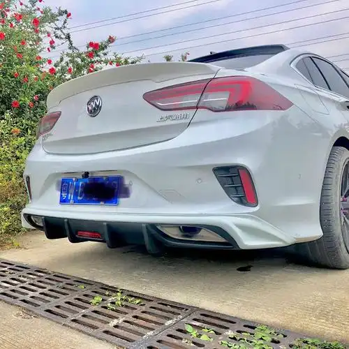 2021款别克新君威gs前铲改装碳纤gsi前唇小包围防撞带灯后扰流板