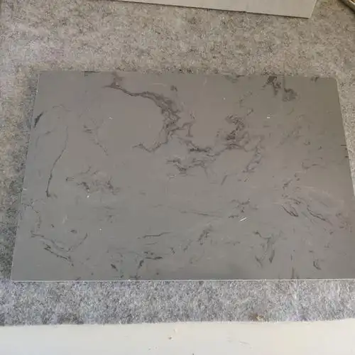 店铺家具卖场商业空间浅色灰色仿大理石纹人造石地面墙面铺贴定制