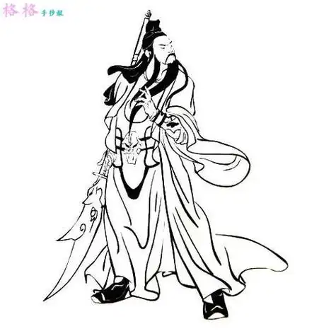 关羽简笔画关羽简笔画霸气
