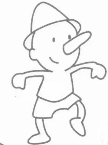 长鼻子匹诺曹怎么画_长鼻子匹诺曹简笔画画法步骤教程