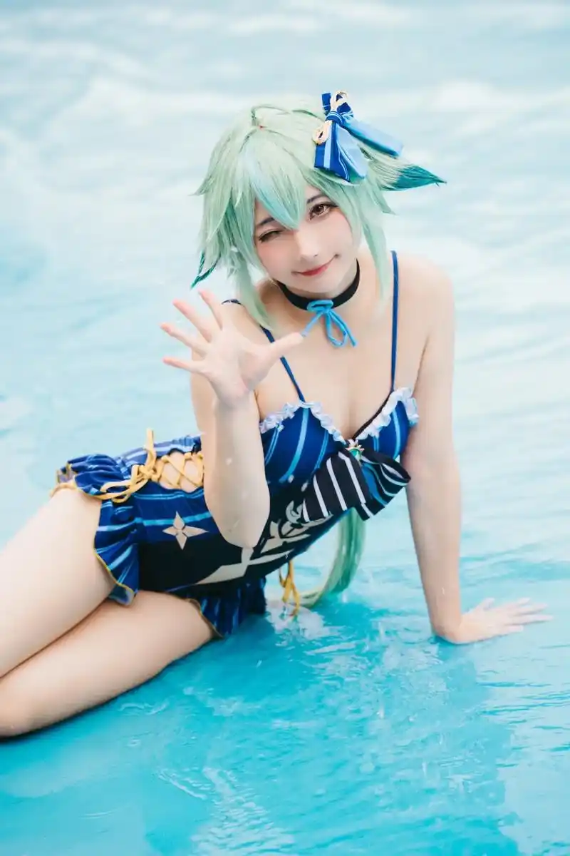 原神砂糖泳装,夏天就是要快乐穿泳衣拍照!97:@是三不是世w - 抖音