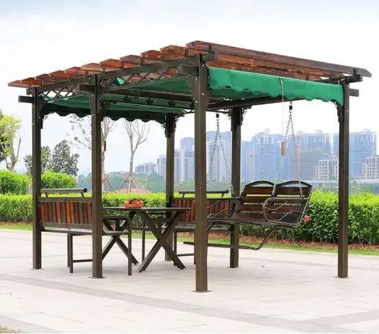 6款庭院设计凉亭效果图,不仅遮风挡雨,更是美如画