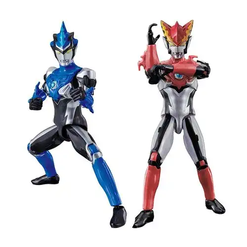 万代奥特曼超可动人偶罗索烈火布鲁跃水形态水晶男孩玩具手办模型罗布