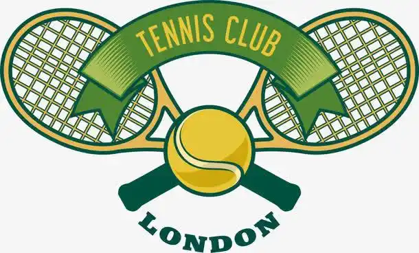 矢量图,卡通,手绘,网球,俱乐部,网球拍,英文