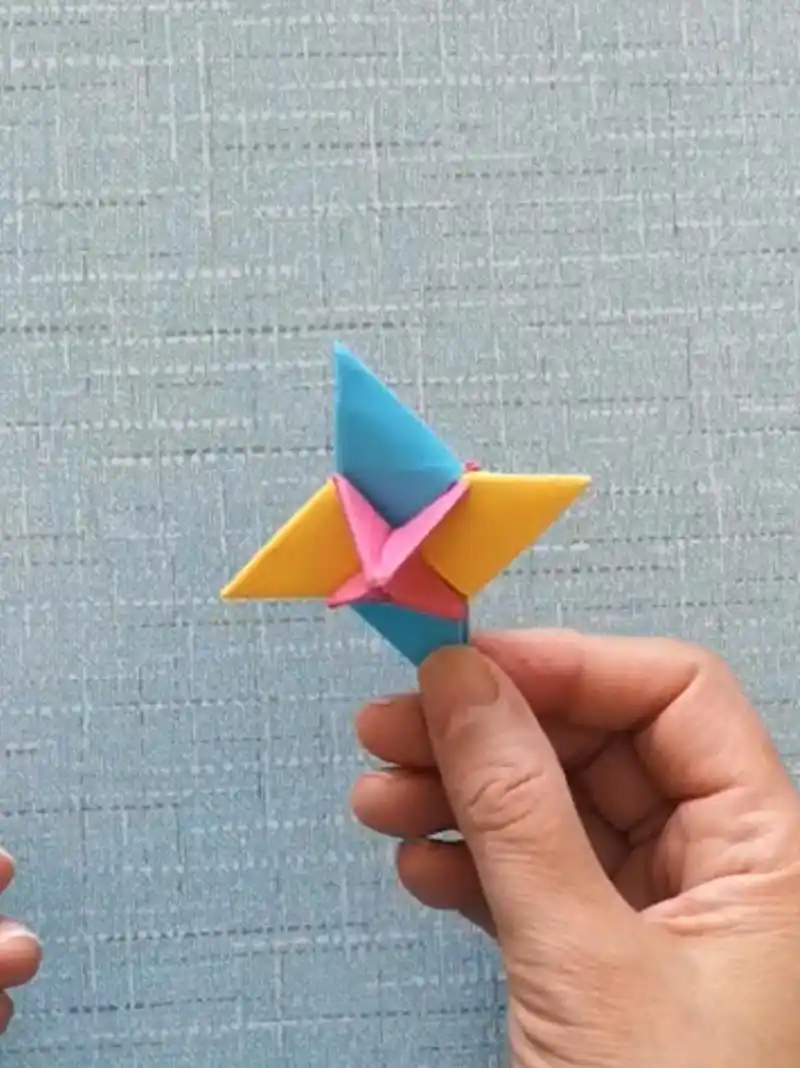 折纸陀螺怎么折71简单好玩的折纸教程 飞镖秒变旋转陀螺0202