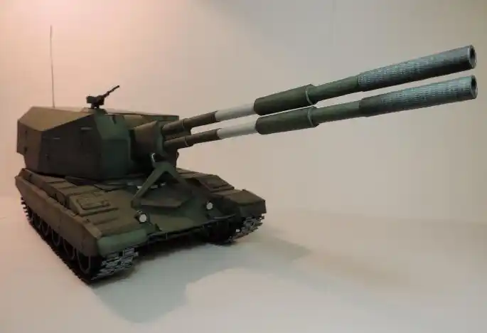 koalitionsv联邦sv双管自行榴弹炮纸模型