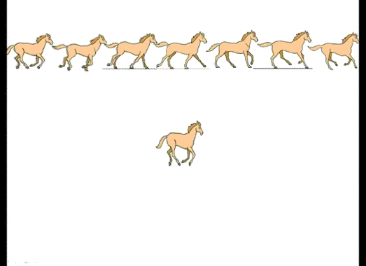 在ppt中制作马奔跑的动画的步骤