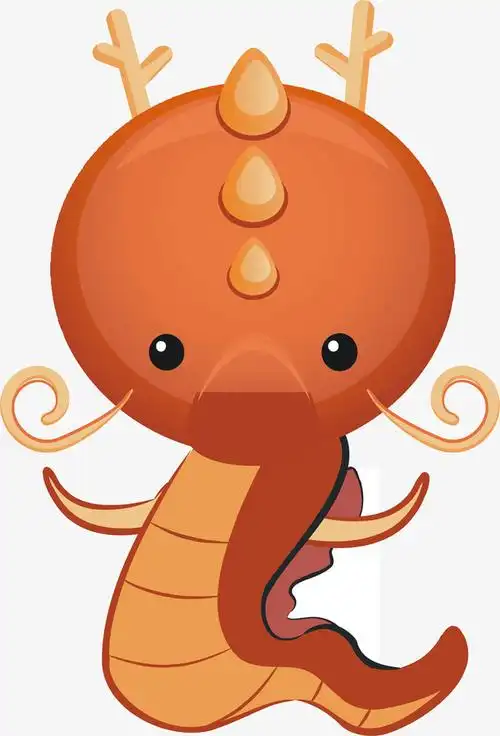 春节卡通生肖中国龙