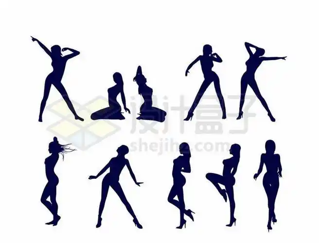 各种性感身材的女人人物剪影7354019向量图片素材