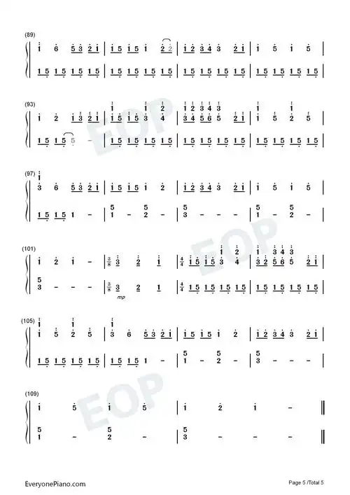 让风告诉你-let the wind tell you-原神2021拜年纪同人曲双手简谱