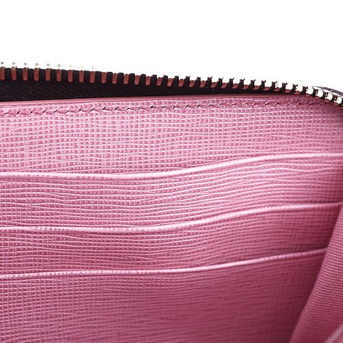 芬迪fendi|女士经典logo粉色拼色pvc长款钱夹 8m0299-w2c-f0p3u