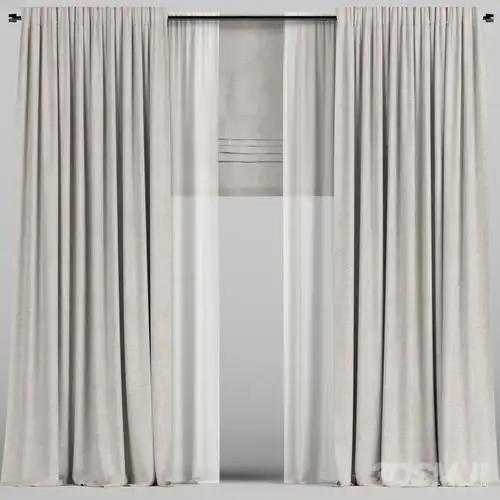 窗帘-3d模型-模匠网,3d模型下载,免费模型下载,国外模型下载