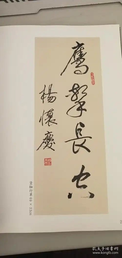 杨怀庆将军书作集【签名本 看图】