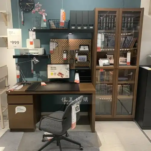 书房ikea宜家malm马尔书桌办公桌家用电脑北欧书桌