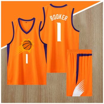 锐镖太阳队球衣杜兰特保罗布克篮球服套装男定制城市版比赛团队服印字
