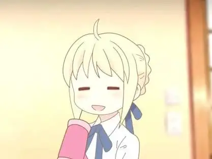 众所皆知呆毛是个开关  #fate #saber