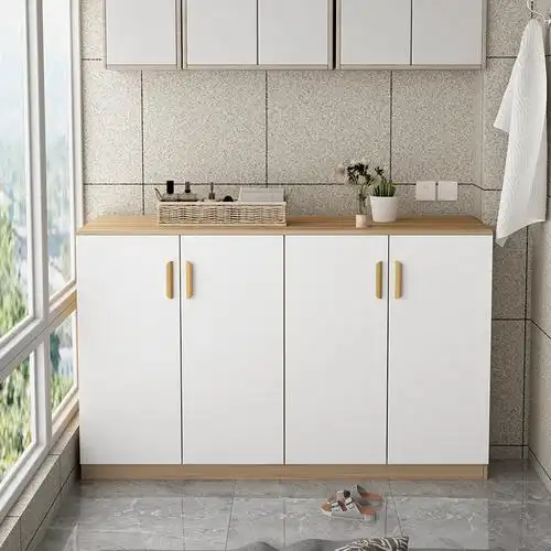 古达阳台柜储物柜收纳置物柜防晒地柜窗台柜简约鞋柜储物柜子定制