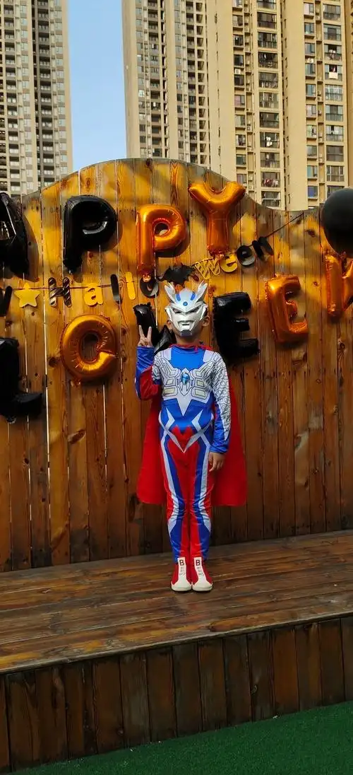 迪加奥特曼服装皮套小男孩男童迪迦奥特曼套装儿童表演服奥特曼面具