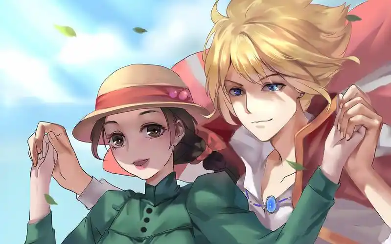 【板绘厚涂】画一个哈尔和苏菲,无论看几次都会感动