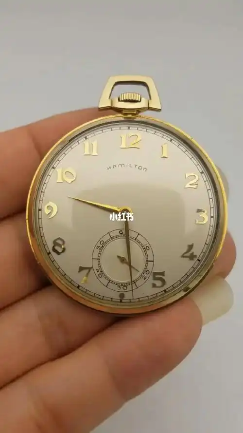 好品汉密尔顿917开面包金古董怀表 美国原装汉密尔顿hamilton917包金