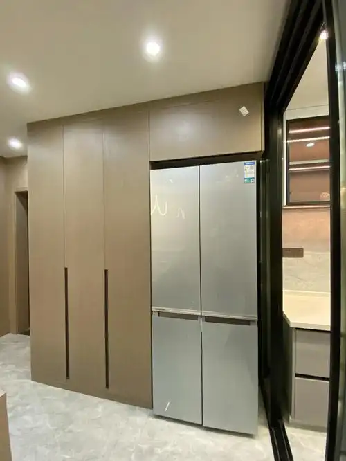 冰箱与收纳柜的完美结合这样做超节省空间