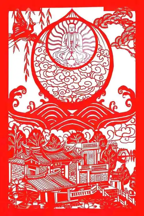 草庵摩尼光佛造像剪纸作者:叶文娟▲磁灶窑址剪纸作者:柯芳丽▲弹化