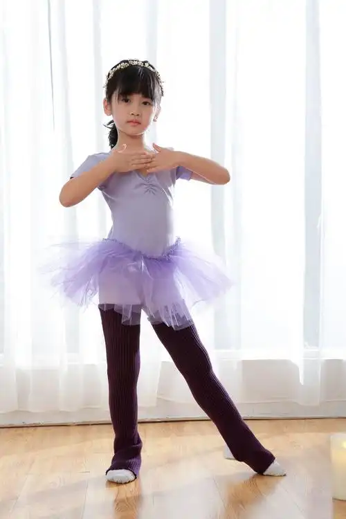 成人儿童芭蕾舞蹈袜毛线瑜伽保暖拉丁护腿踩脚袜过膝运动袜套55cm