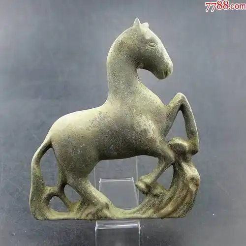 民国马踏飞燕厚胎老座钟标志黄铜厚重保真保老古董古玩收藏杂项_价格