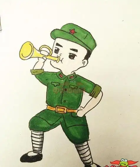 革命人物动漫简笔画