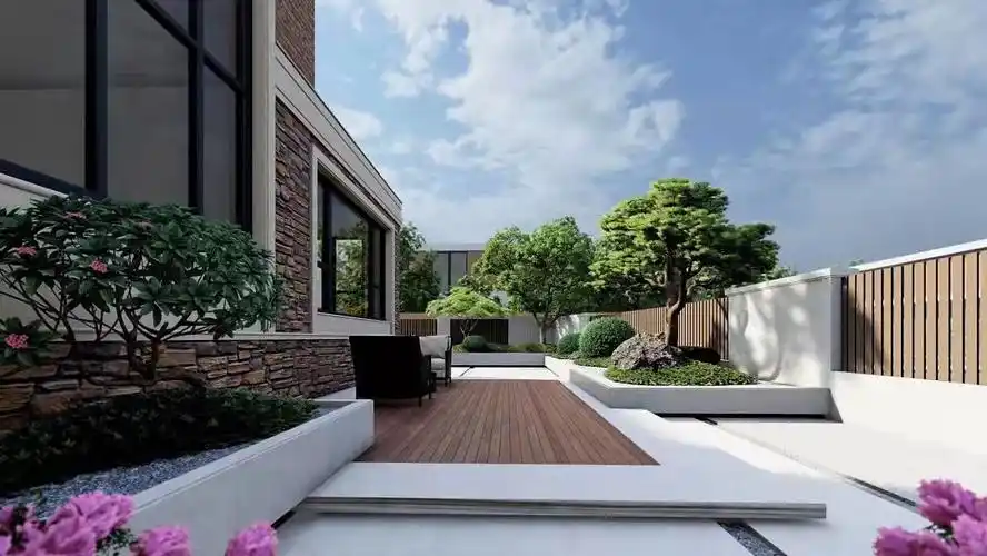 室外花园效果图