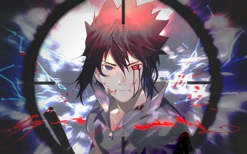 火影忍者# 宇智波佐助 lof画师 洛色黎明