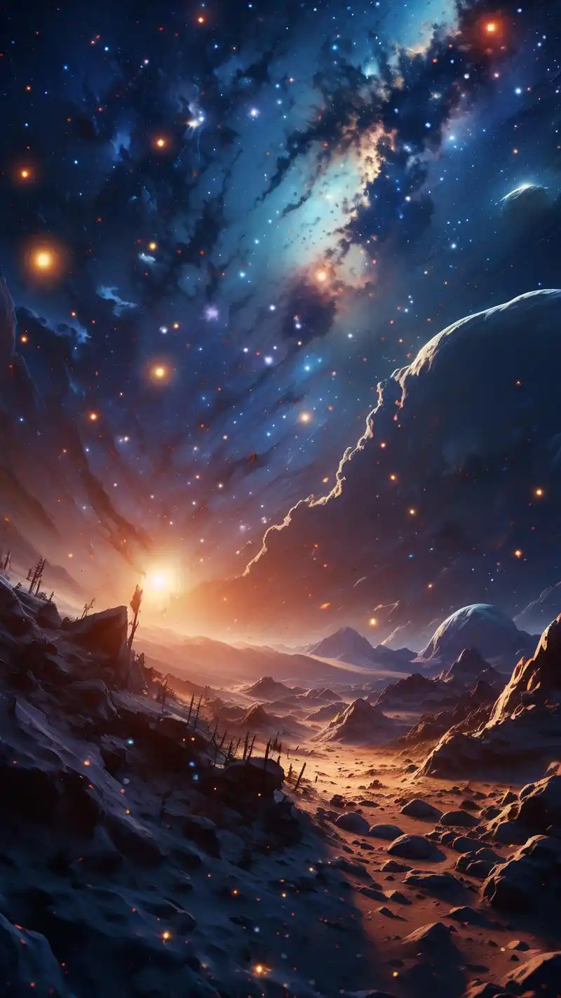 90星空壁纸,让你的手机屏保瞬间高级95 95哎呀呀,这些星空壁纸