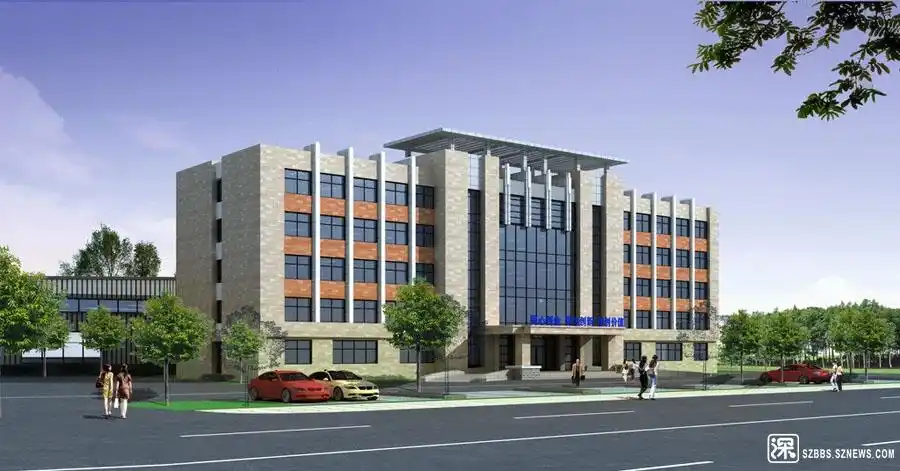 办公楼外观设计案例效果图