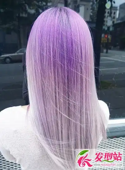 二次元_少女_头像_粉紫发_粉紫瞳_粉紫色系_爱心眼镜