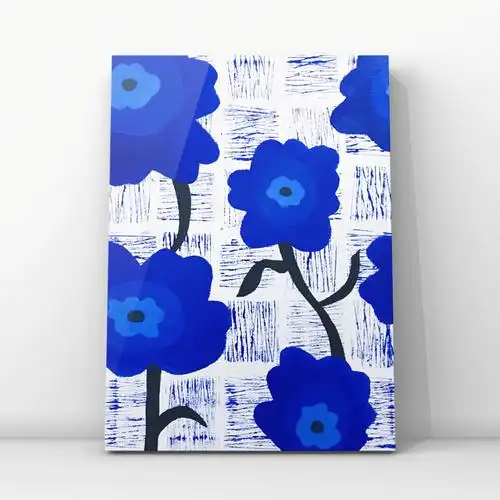 儿童创意画冷色调克莱因蓝运用