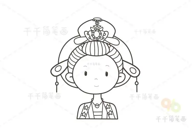 宋朝古风头像女_古风人物简笔画